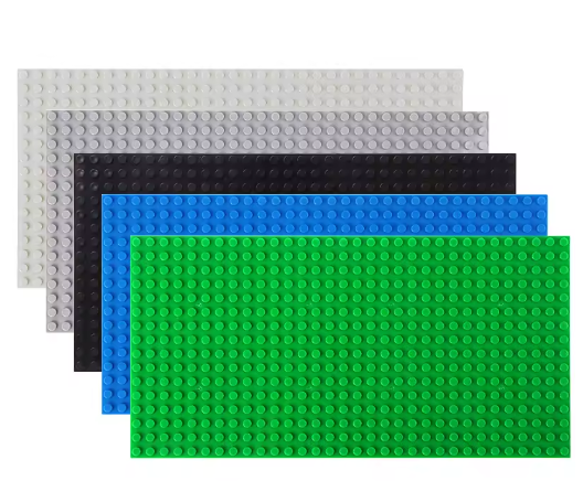 Placa base de bloques de 5 piezas de 16 x 32, compatible con las principales marcas, accesorios de base para juguetes creativos infantiles.