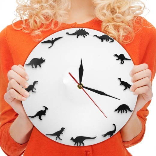 Reloj de pared de dinosaurios para amantes de los dinosaurios