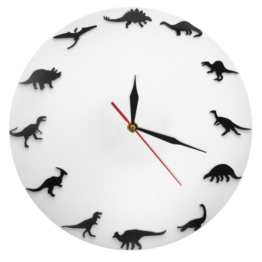 Reloj de pared de dinosaurios para amantes de los dinosaurios
