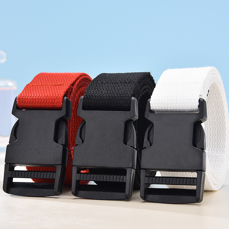 Cinturón táctico de lona tejida de nailon para hombre