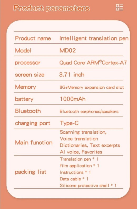 Máquina traductora con escáner multilingüe