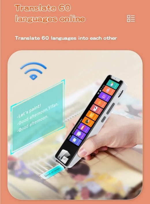 Máquina traductora con escáner multilingüe