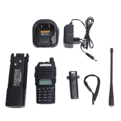 Estación de mano de doble segmento UV de walkie-talkie a batería