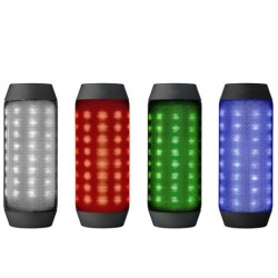 Altavoz inalámbrico Bluetooth con audio EXTRA BASS y luz LED colorida y genial