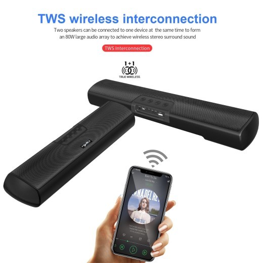 Altavoz inalámbrico de pared con Bluetooth para escritorio