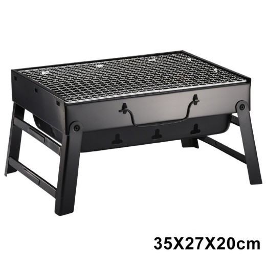 Parrilla de carbón para barbacoa, plegable, portátil, para exteriores, regalo