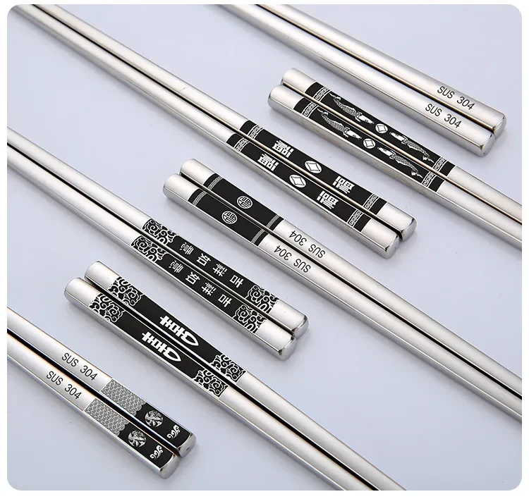 Palillos de acero inoxidable