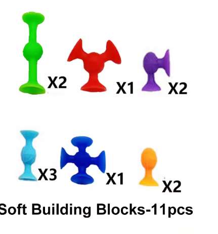 Juguete con ventosa, bloques de construcción, juguete antiestrés para niños, juego interactivo entre padres e hijos.