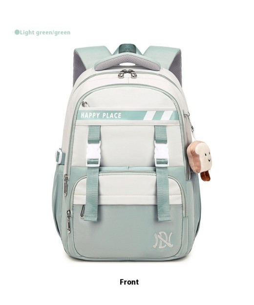 Mochila escolar minimalista de estilo preppy resistente a las manchas