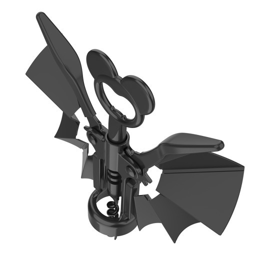 Abridor de botellas de vino 2 en 1, abrebotellas con forma de murciélago, utensilios creativos de cocina