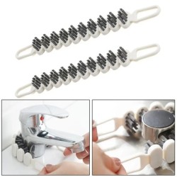 Cepillo de limpieza de grifos, cepillo para quitar manchas de aceite de cocina, herramienta flexible para limpiar huecos, cocina, baño, bañera, tubo, fregadero, cepillo para limpiar aparatos de cocina