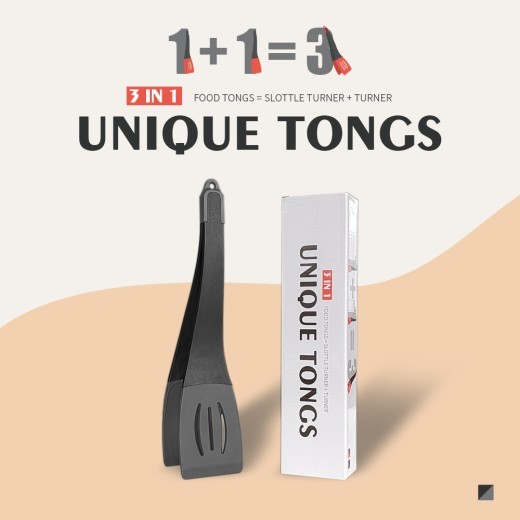 Espátula para freír 3 en 1, de silicona, para alimentos, para freír carne, panqueques, pala, espátula ranurada, utensilios de cocina, utensilios de cocina