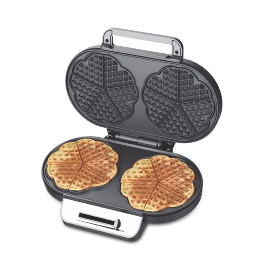 Máquina para hacer gofres Love Heart de dos piezas y doble placa de 110 V para el hogar, máquina para desayuno, utensilios de cocina
