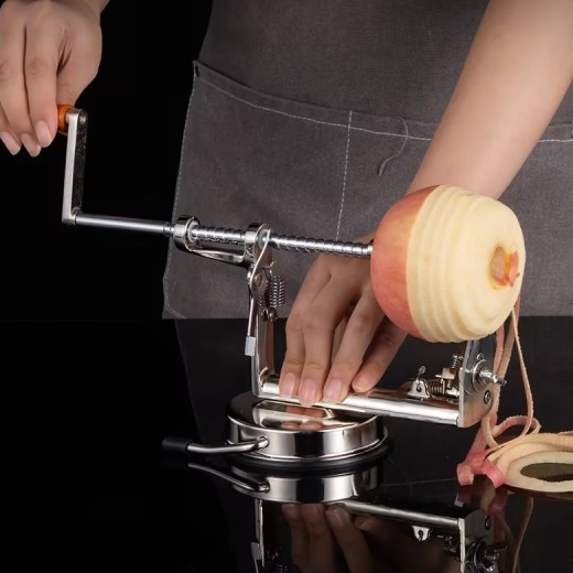 Pelador de galvanoplastia manual comercial multifuncional tres en uno, aparato de cocina manual