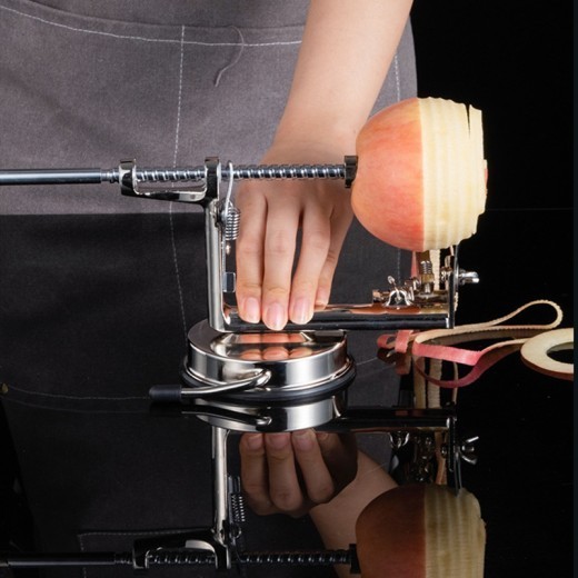Pelador de galvanoplastia manual comercial multifuncional tres en uno, aparato de cocina manual