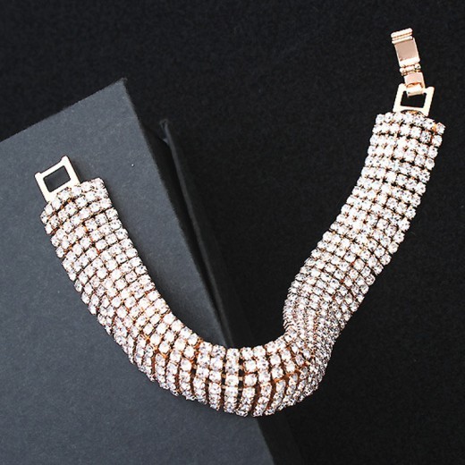 Accesorios de novia Pulsera de diamantes de imitación de moda