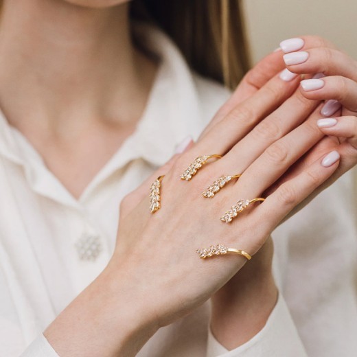 Pulsera personalizada de moda con accesorios de circón