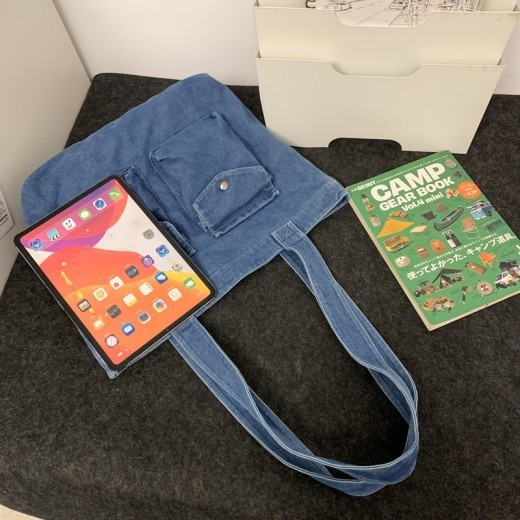 Bolso bandolera de mezclilla lavada retro