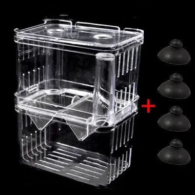 Caja de eclosión de peces juveniles de acrílico para pecera