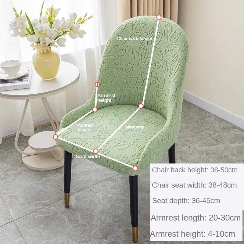 Silla moderna semicircular grande curvada en forma de piña (2024), con reposabrazos y funda elástica para el hogar, universal y cómoda durante todo el año.