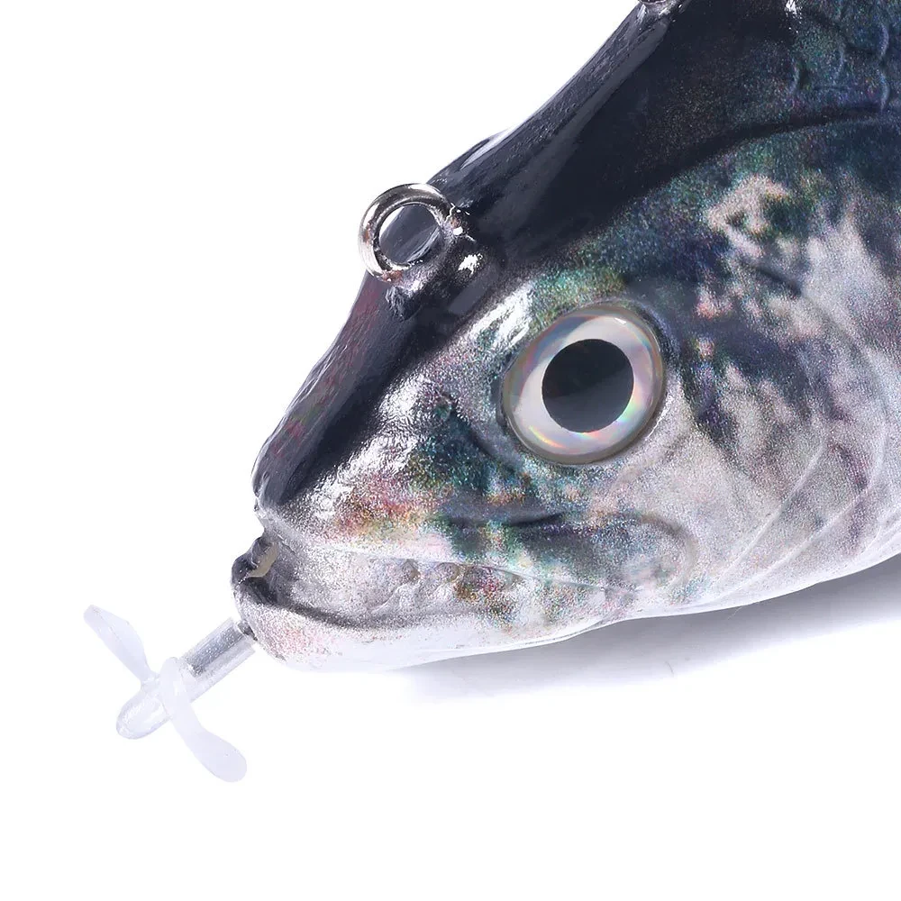 Señuelo falso Luya Knotty Fish de 15 cm y 54 g, automático, USB, cebo eléctrico para peces nudosos