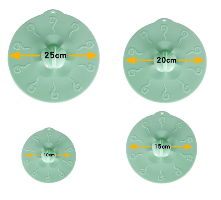 4 tapas de silicona con ventosa para microondas, tapas selladas para fruteros y utensilios de cocina.