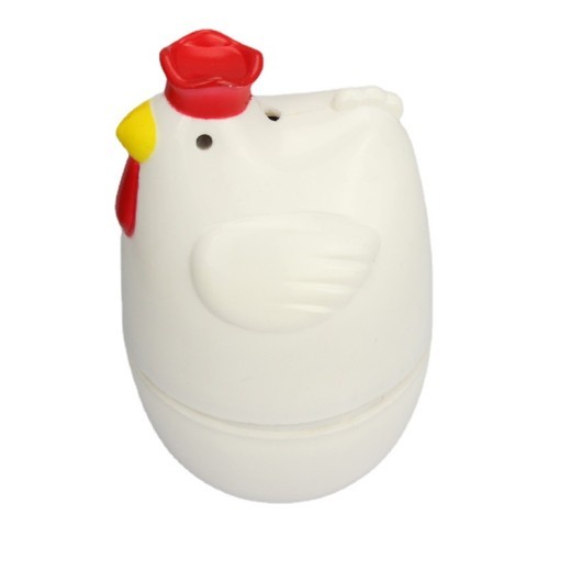 Hervidor de huevos en forma de pollo PP, vaporizador de huevos para microondas, cocina de estilo lindo, utensilios de cocina