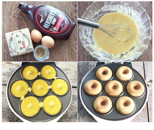 Máquina para hacer donas casera Máquina para hacer desayuno Máquina para hacer pasteles Máquina para hacer pasteles redondos