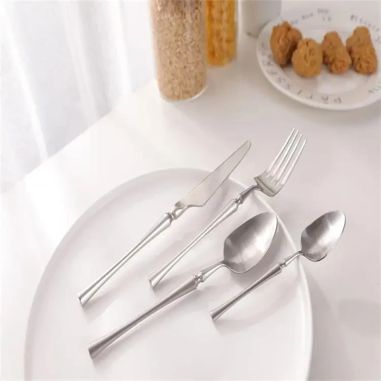Juego de cubiertos de acero inoxidable 304 para comida occidental