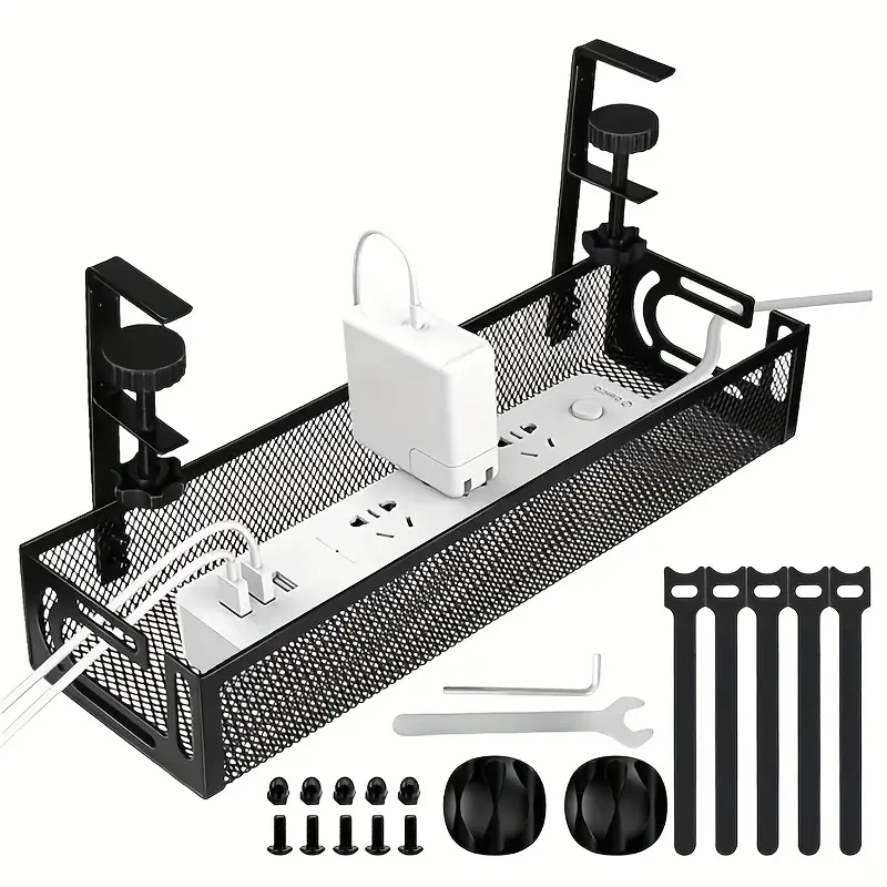 Gestión de cables para rack debajo del escritorio