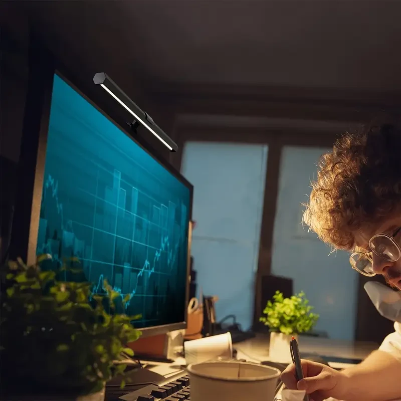 Barra de luz LED ajustable para monitor