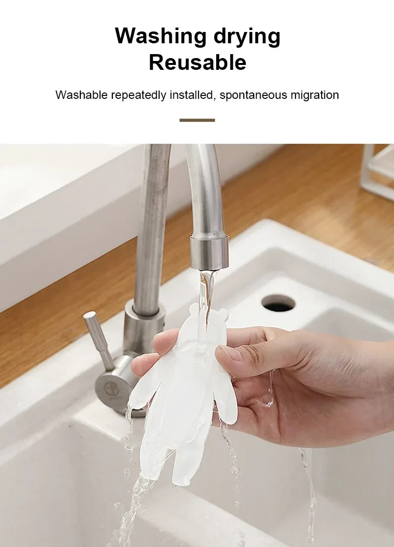 Gancho multifuncional con forma de animal, sin perforaciones