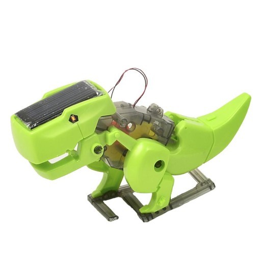 Robot dinosaurio 4 en 1 de alta tecnología DIY que se transforma con energía solar