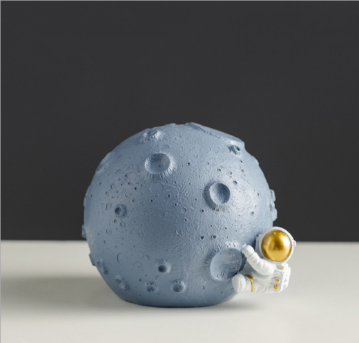Gabinete de decoración de astronauta, vitrina de vinos, decoración de mesa de oficina, habitación infantil