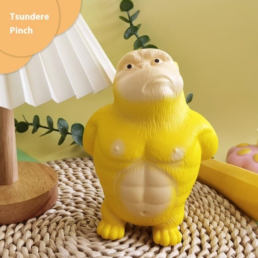 Juguete de descompresión de gorila para apretar, decoración de oficina