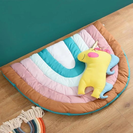 Nueva alfombra de arcoíris creativa para gatear para bebés, productos de decoración del hogar