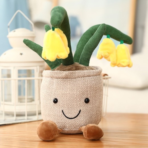Muñeco de tela decorativo creativo de peluche tipo bonsái