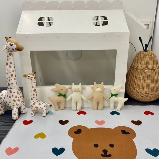 Jirafa de peluche creativa, muñeca para dormir, muñeca, muñeca decorativa
