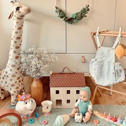 Jirafa de peluche creativa, muñeca para dormir, muñeca, muñeca decorativa