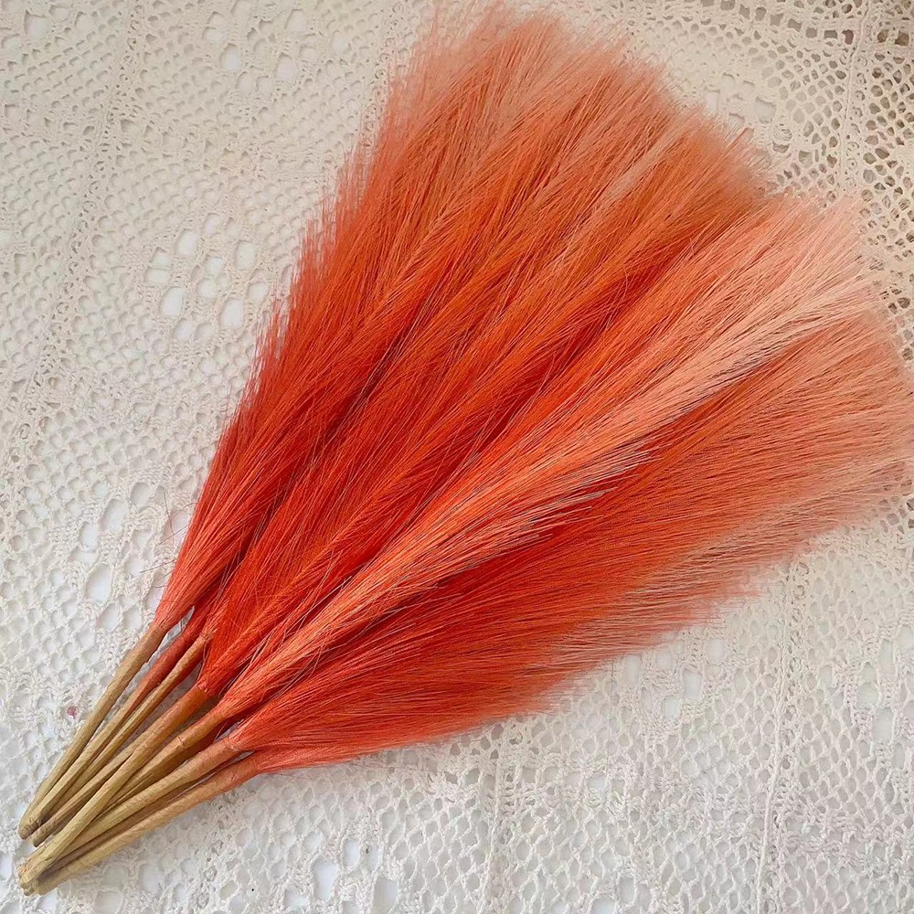 Decoración de hierba de la pampa con juncos para San Valentín, Año Nuevo y bodas. Hierba de la pampa con plumas, arreglo floral.