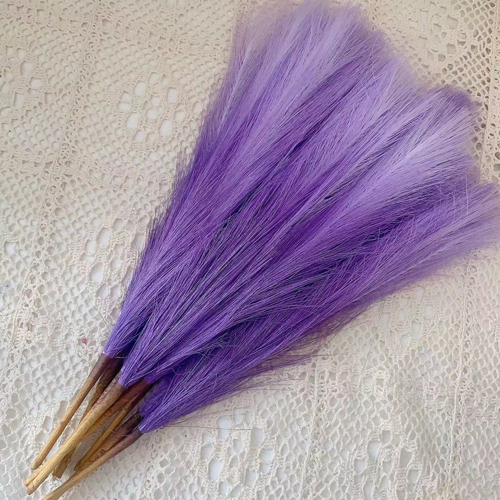 Decoración de hierba de la pampa con juncos para San Valentín, Año Nuevo y bodas. Hierba de la pampa con plumas, arreglo floral.