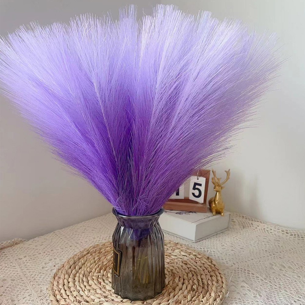 Decoración de hierba de la pampa con juncos para San Valentín, Año Nuevo y bodas. Hierba de la pampa con plumas, arreglo floral.