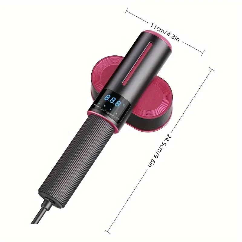 Vaporizador de ropa portátil 2 en 1 ESUPER con pantalla LED