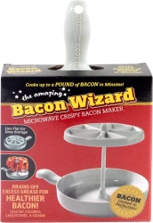 Cocedor de tocino para microondas BacoRack Bacon Wizard