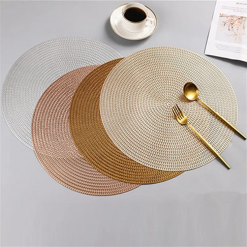 Mantel individual hueco circular antideslizante de estilo europeo
