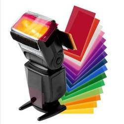 Difusor de flash con filtro de gel de color Yongnuo, caja suave, 12 juegos de colores, difusor de flash de estudio para cámara