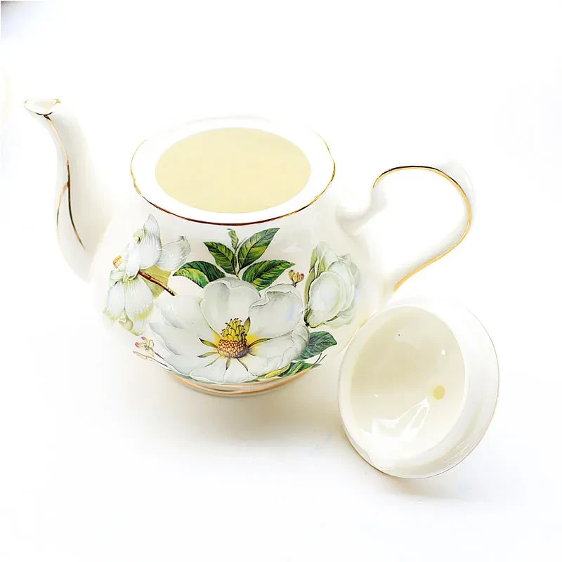 Cafetera inglesa de porcelana de gran capacidad