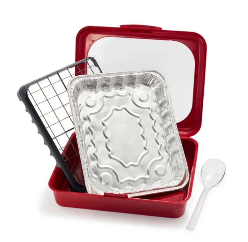 Bandeja para verduras de aluminio de plástico Fancy Panz 2 en 1 para hornear Carrie