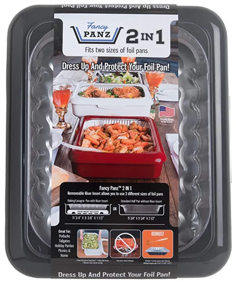 Bandeja para verduras de aluminio de plástico Fancy Panz 2 en 1 para hornear Carrie
