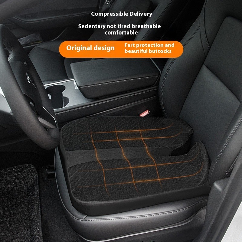 Cojín de asiento transpirable de color sólido simple para el hogar